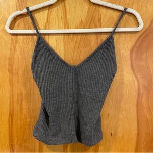 BRANDY MELVILLE GRAY CROPPED TANK